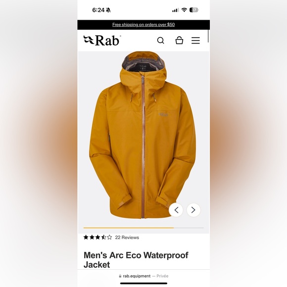 Men's Arc Eco Waterproof Jacket - Picture 2 of 5